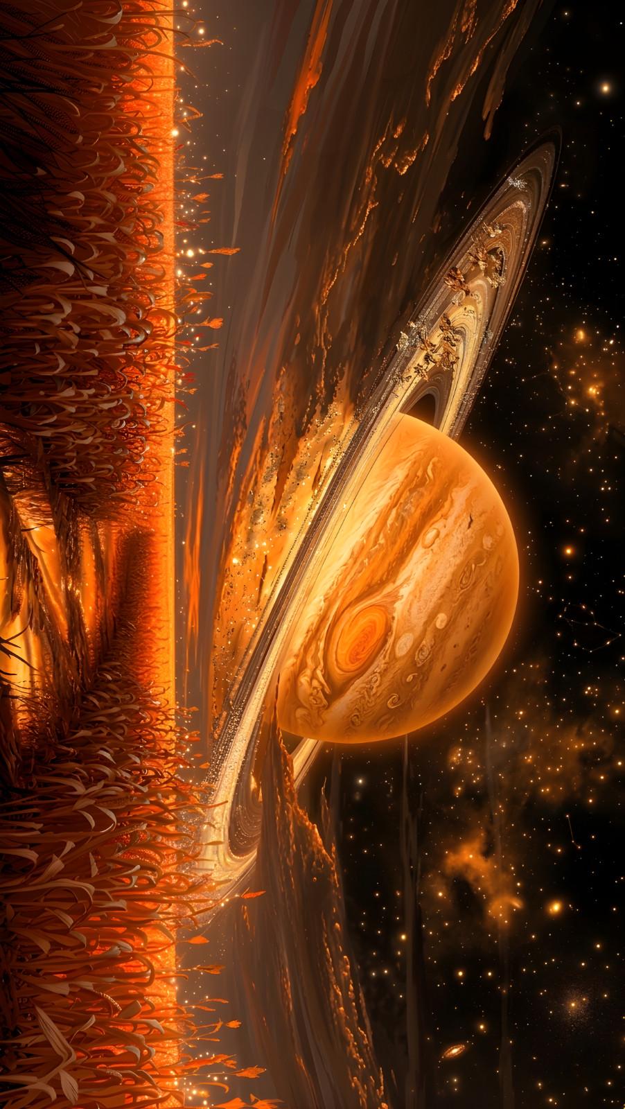 Digital Image Photo Picture Mobile Wallpaper Space Background Lofi AI Art