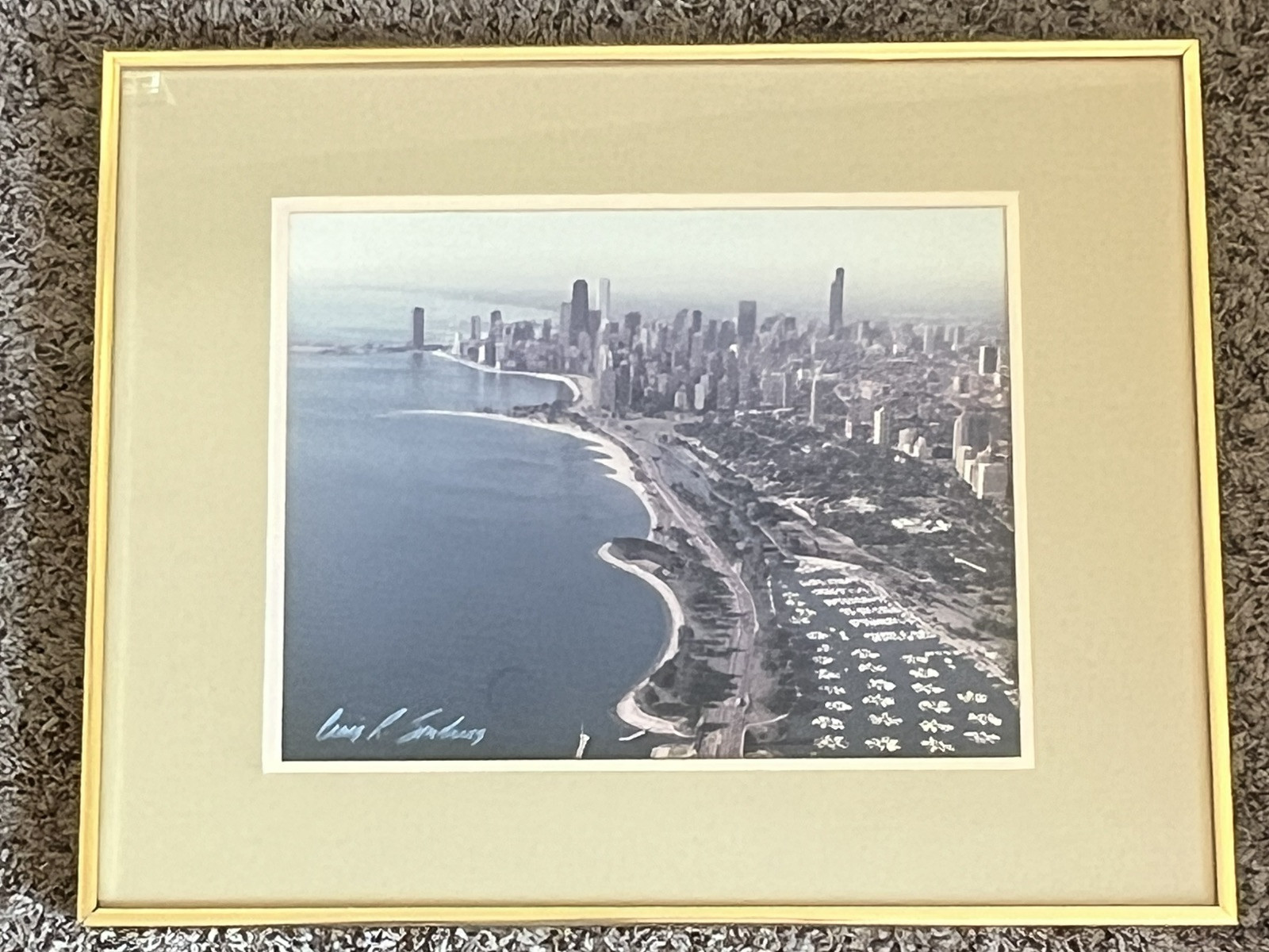 Chicago Skyline Lake View – Signed Craig Skorburg Photograph W/COA – Framed
