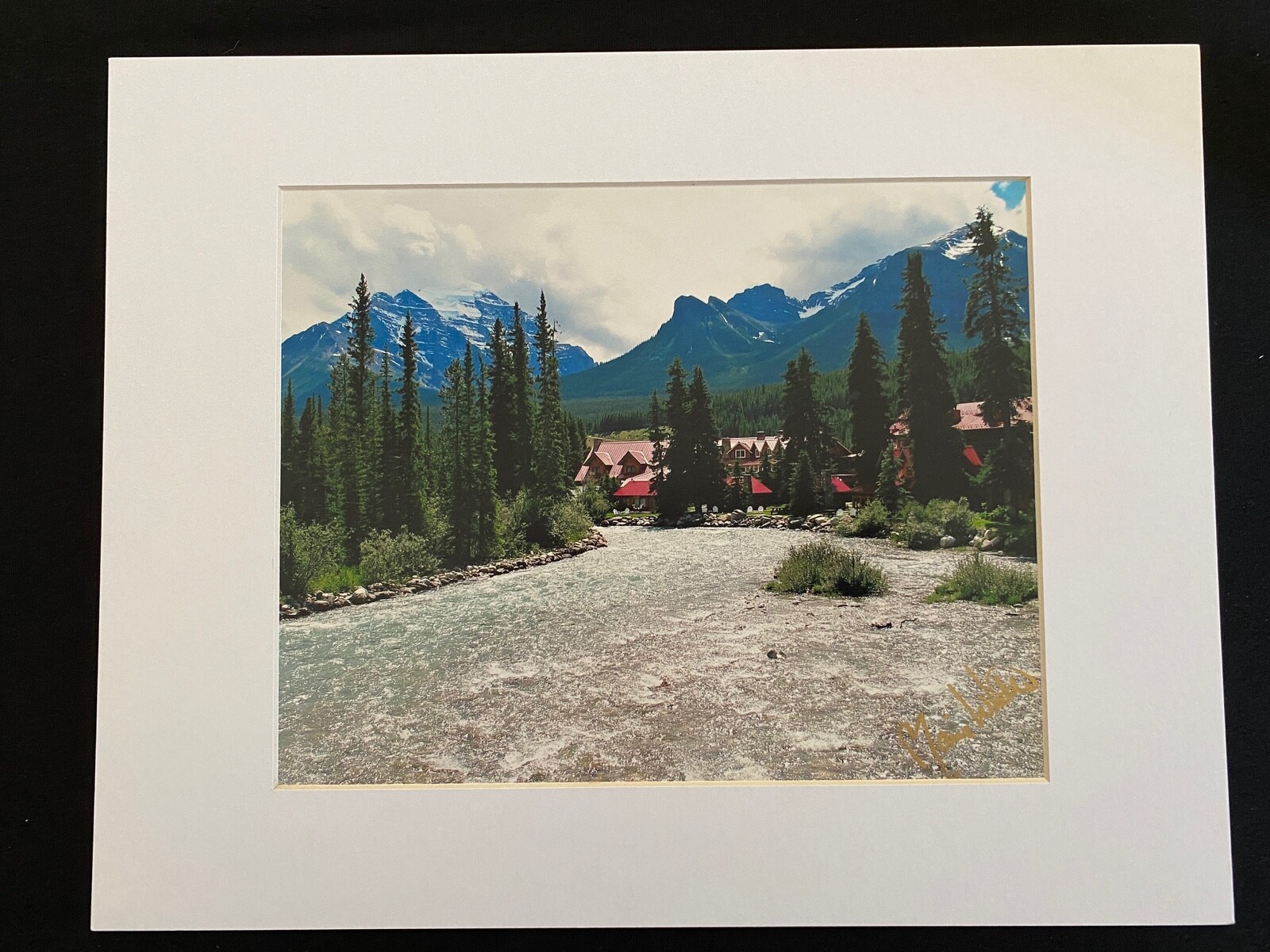11 X 14 Matted Photo – signed by photographer Marie Whitton- Banff Canada