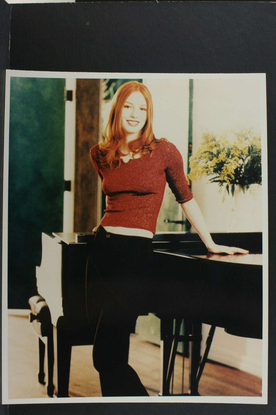 Red Head Piano Pin Up – Agfa Paper – 8×10″ Photo Print – Vintage L1147A