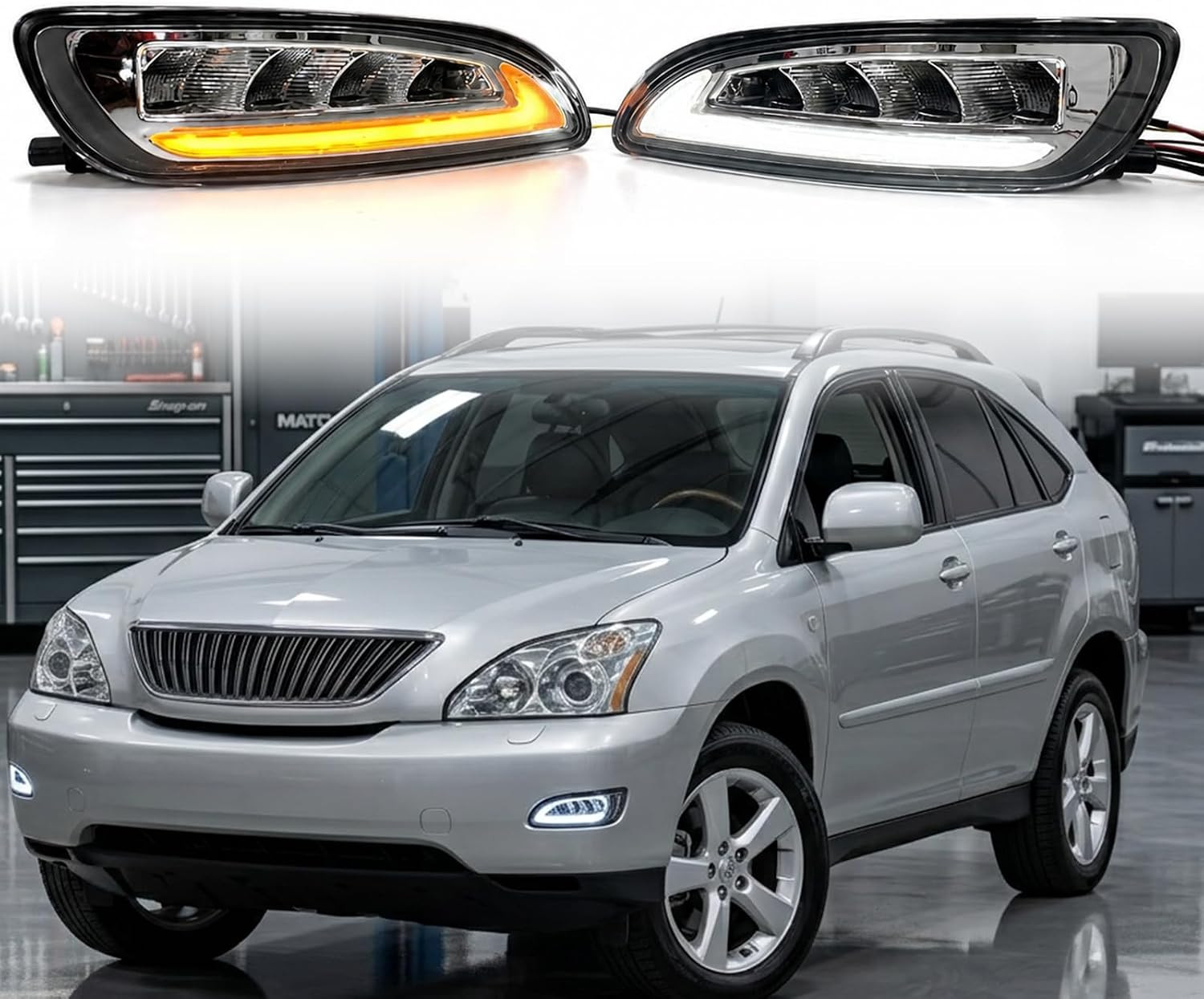 Driving Fog Spot Lights Fit for 2004 2005 2006 Lexus RX330/2007 2008 2009 RX350