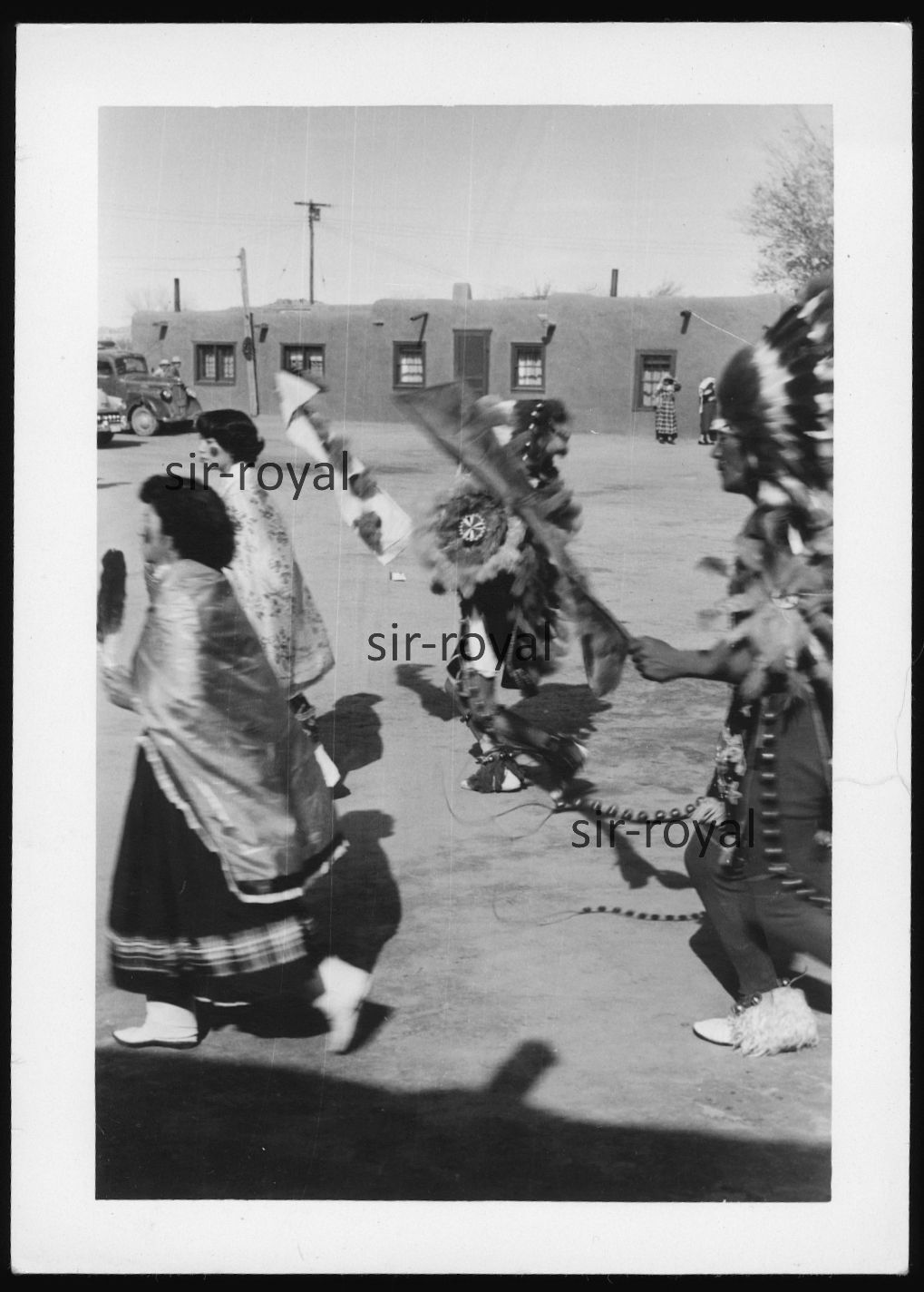 Taos Pueblo – Circa 1950s – Native American New Mexico USA – Historical Photo 12x8cm