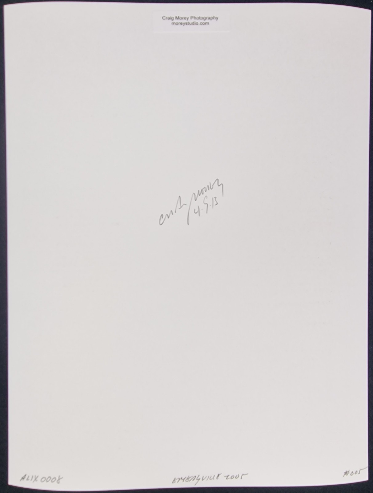 Craig Morey (*1952 in Fort Wayne), Alix, 2005. 2013 trigger. giclee print