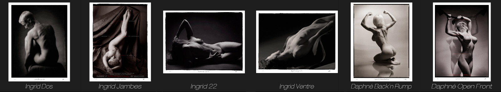 Art Nude “Fetish Link Up” 4×6 Sign Mik & Num 4/25 Model Fine Art Nude Photo
