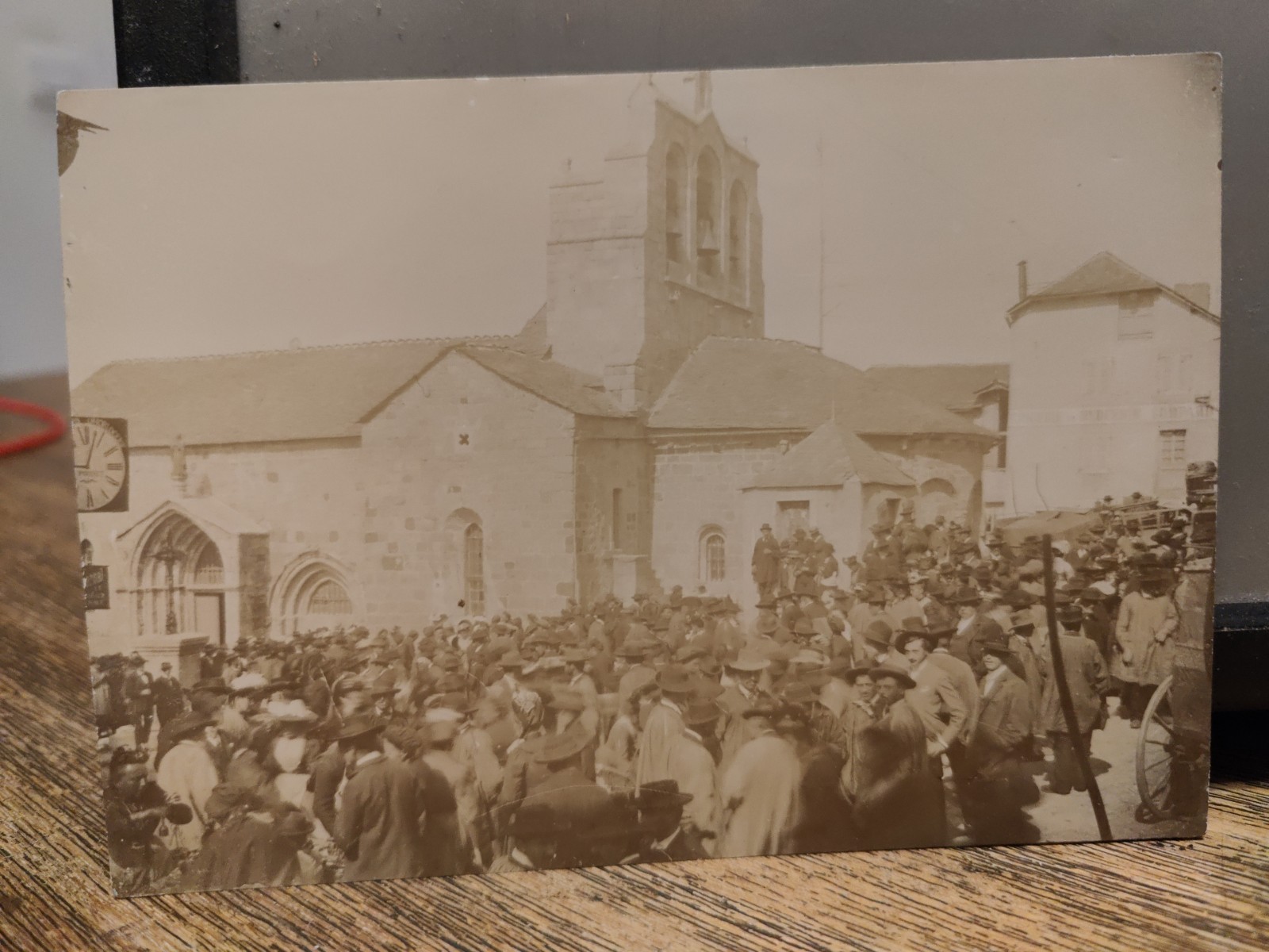 Old Process Photo 1900 – Saint Alban Church Location in Limagnole (48)
