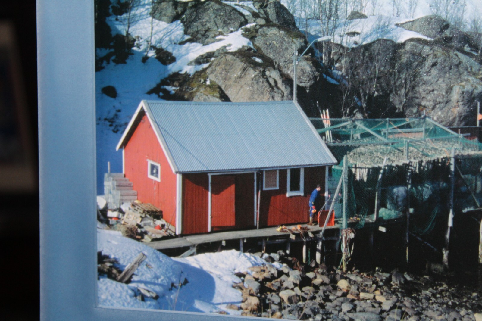 Matted Photo Print 10″ x 13″ Fishing Dock Øksfjord Loppa Finnmark Norway