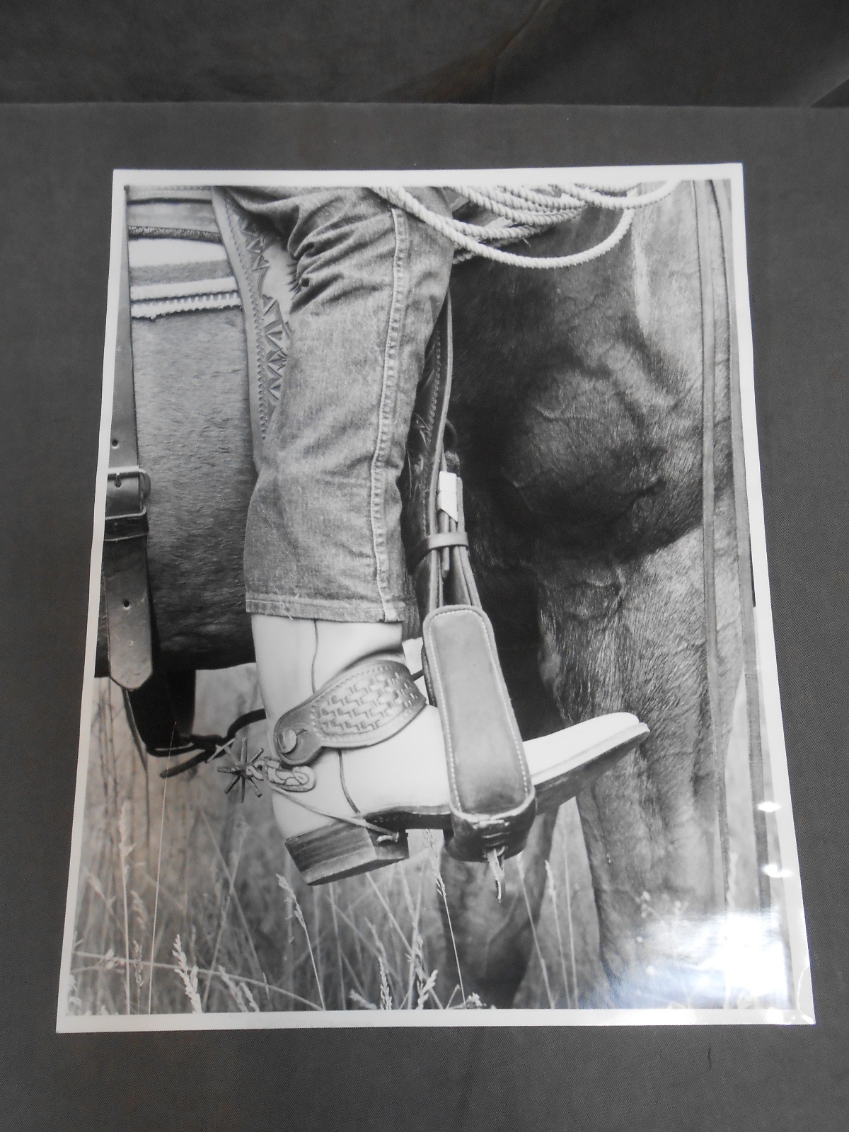Vintage Cowboy Boot Spur Horse Abstract Art Photograph Photo Picture 11 x 14