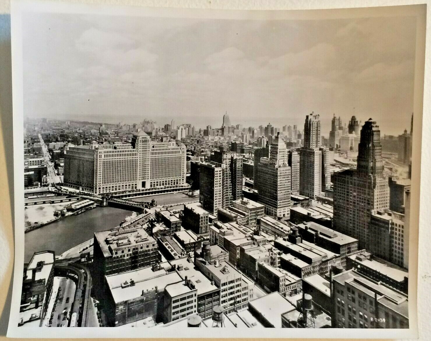 Chicago Photo “Skyline” 8 X 10 Circa 1950 Silver Gelatin Hedrich Blessing Attr