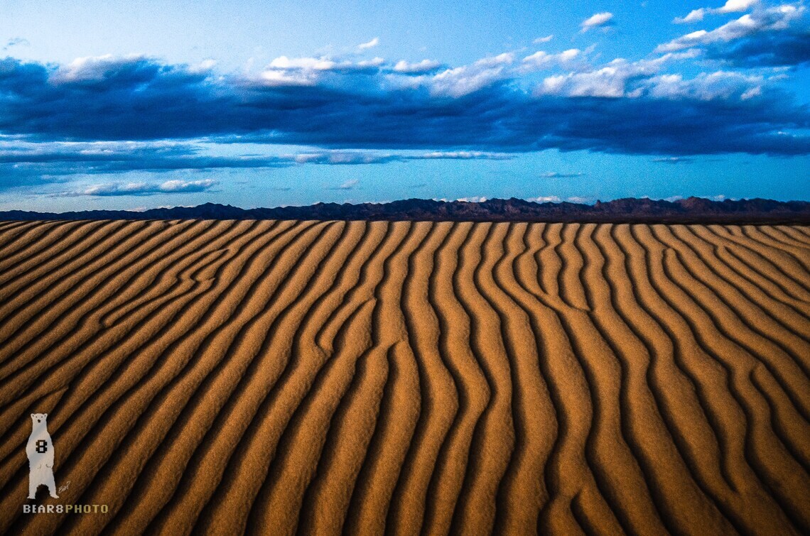 Glamis Sand Dunes at Dusk – New Vintage Style Fine Art Photography Prints