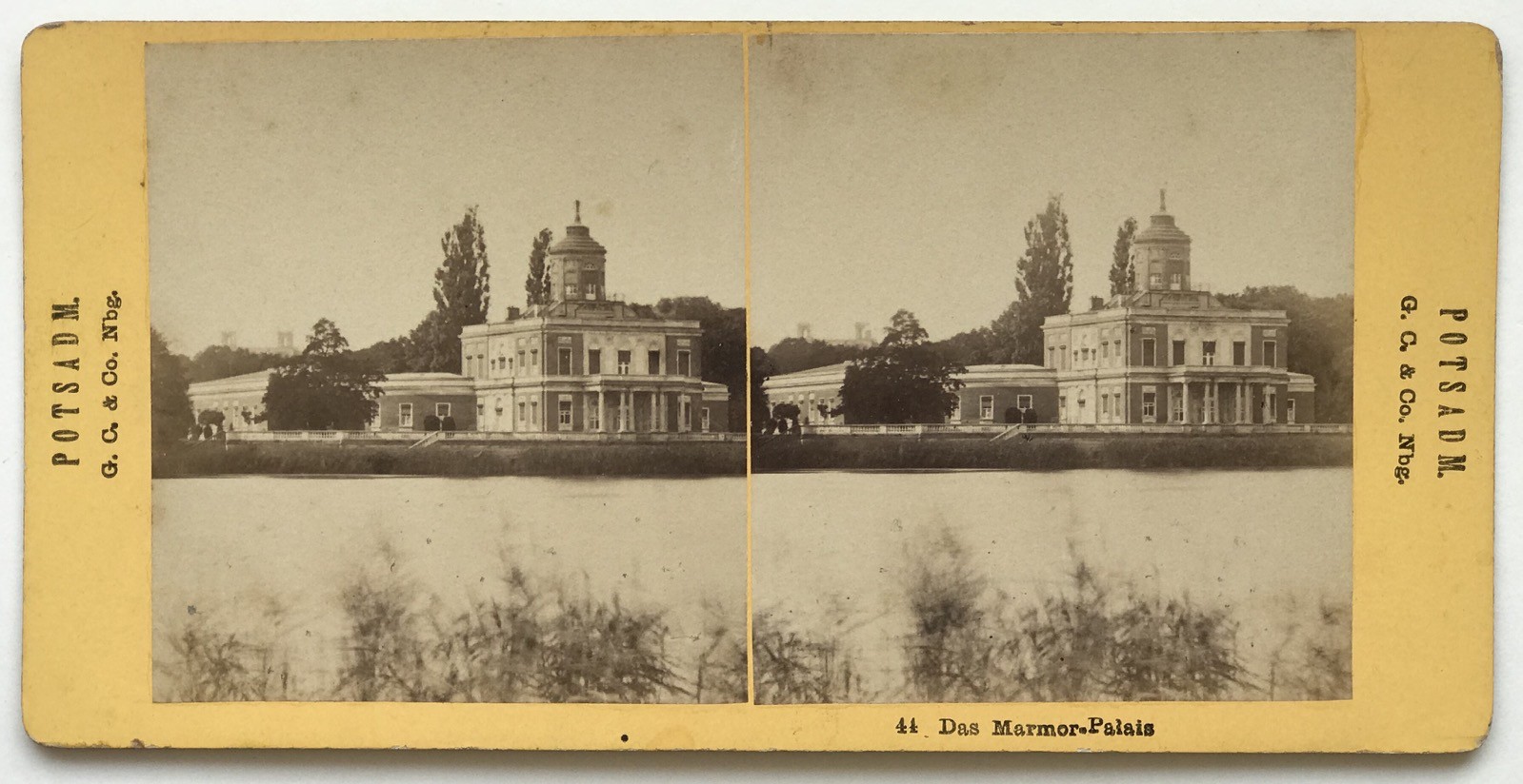 Allemagne Potsdam Sanssouci The Marble Palace Photo Stereo Vintage Album