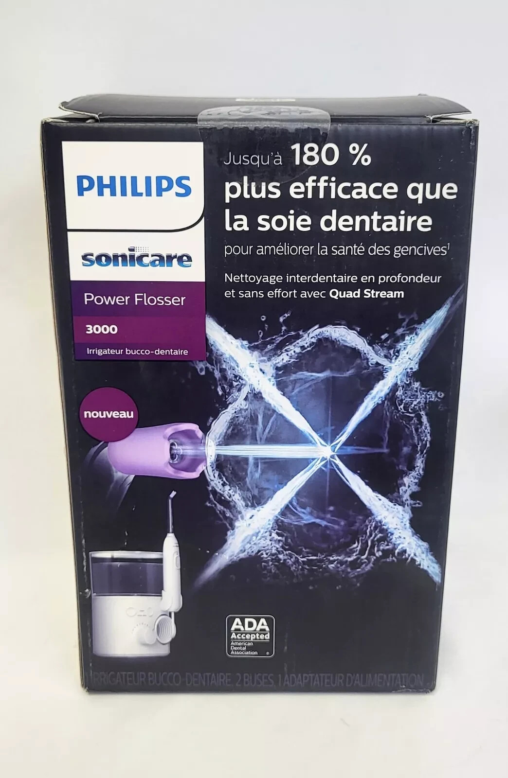 NEW SEALED, PHILIPS Sonicare 3000 Series Power Flosser, HX3711/20 – WHITE