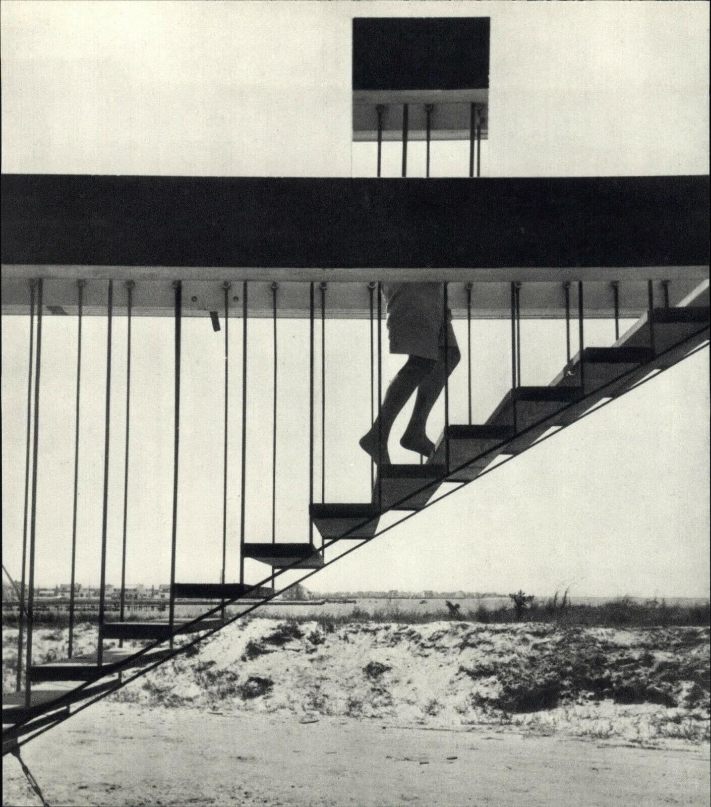 1955 1972 Andre Kertesz Stairs Disappearing Act New York Art Photo Photogravure