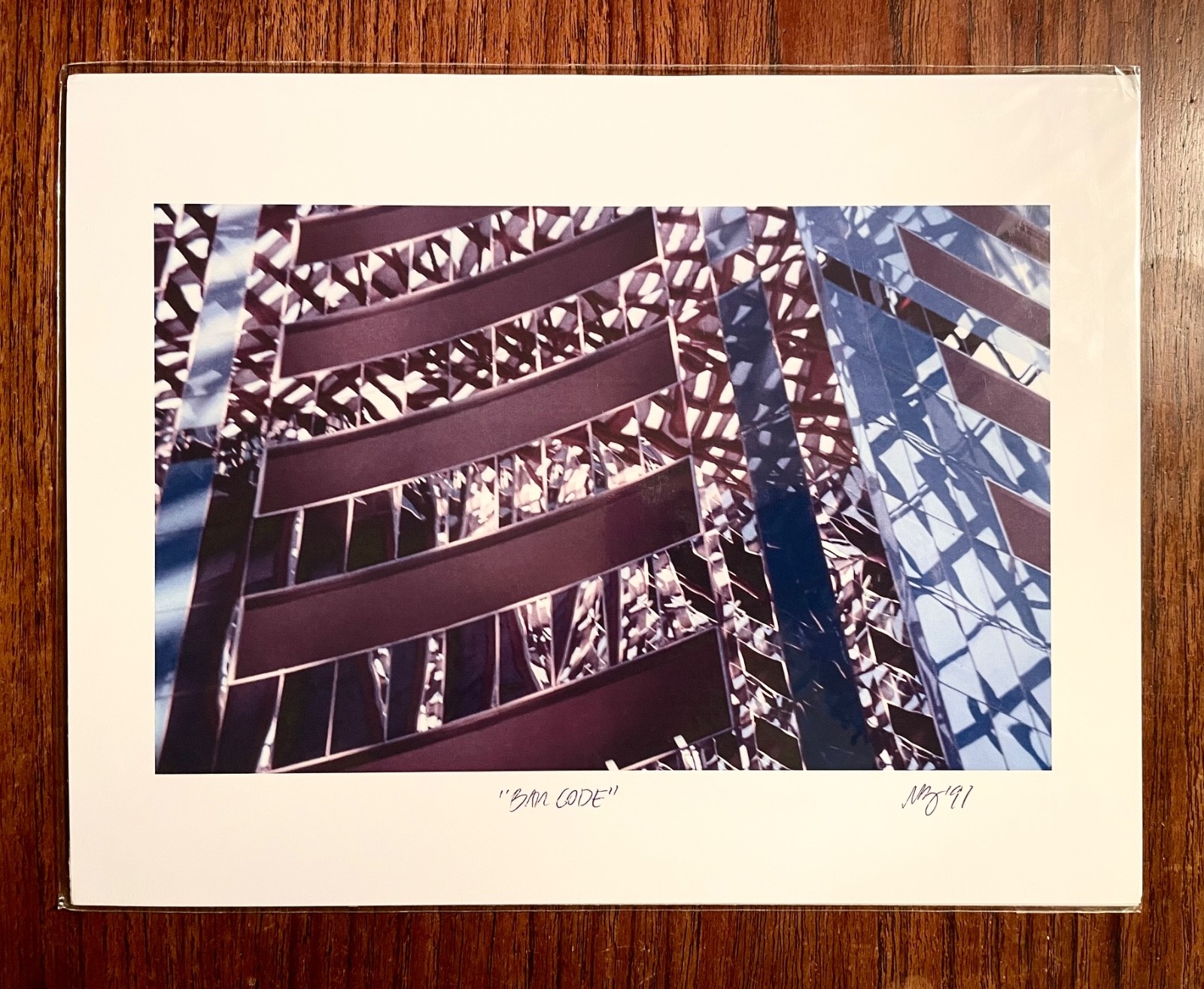 Original photographic print “Bar Code” by Michael Blumenstock