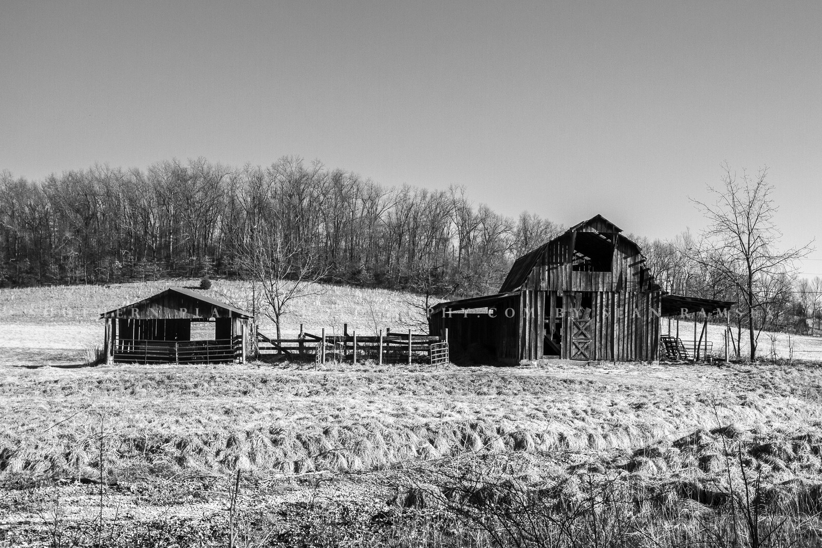 Black and White Photography Print | Barn Picture | Arkansas Wall Art