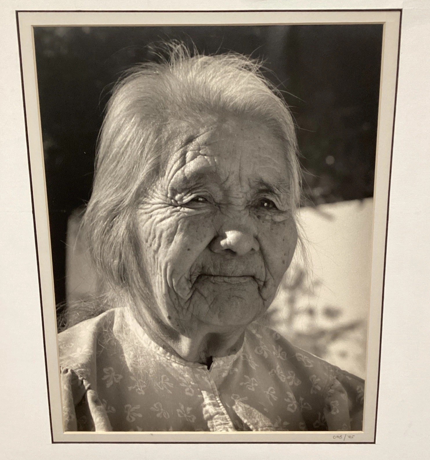Vtg Apache Native American Elder Women Portraits Camp Verde Arizona 16×20 Blk&Wh
