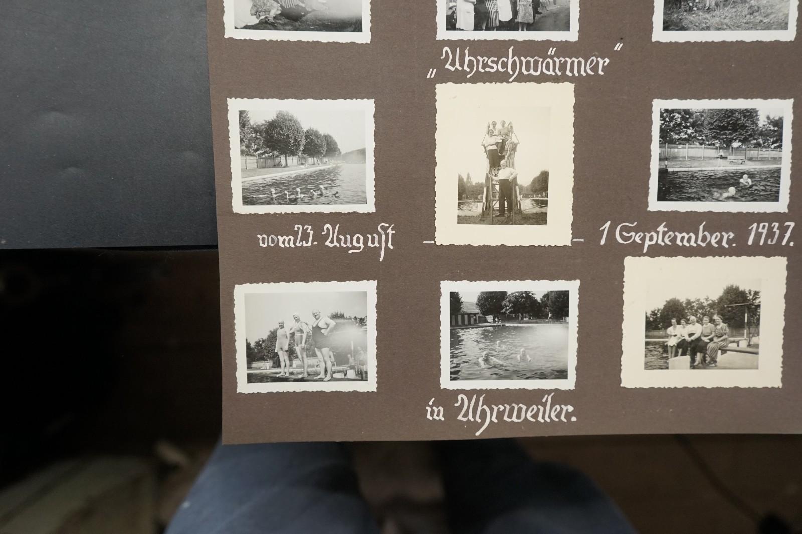 Photo Bundle Lot Ahrweiler 1937 Rhineland Swimming Pool Advertising Advertising Free Image