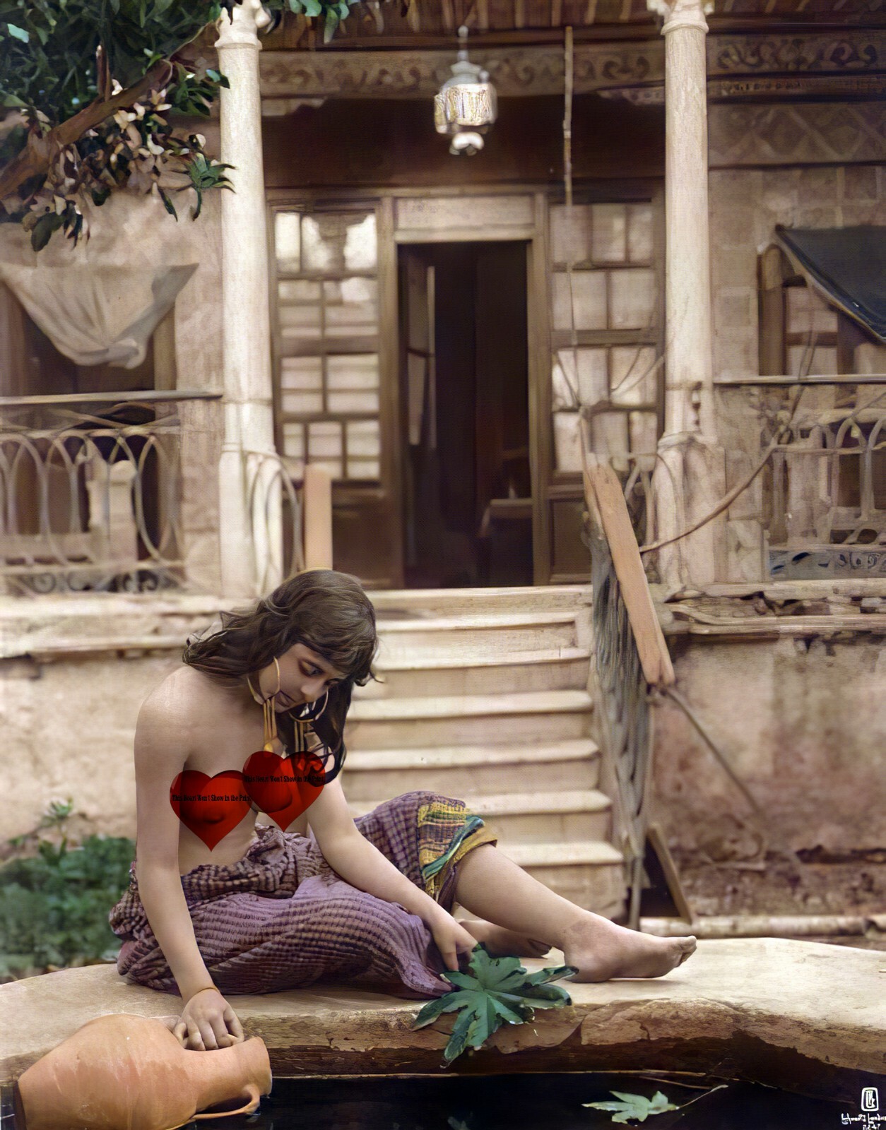 Fillette arabe, Tunisie -Bedouine-Tunis © 1910 by Rudolf Lehnert – Reprint