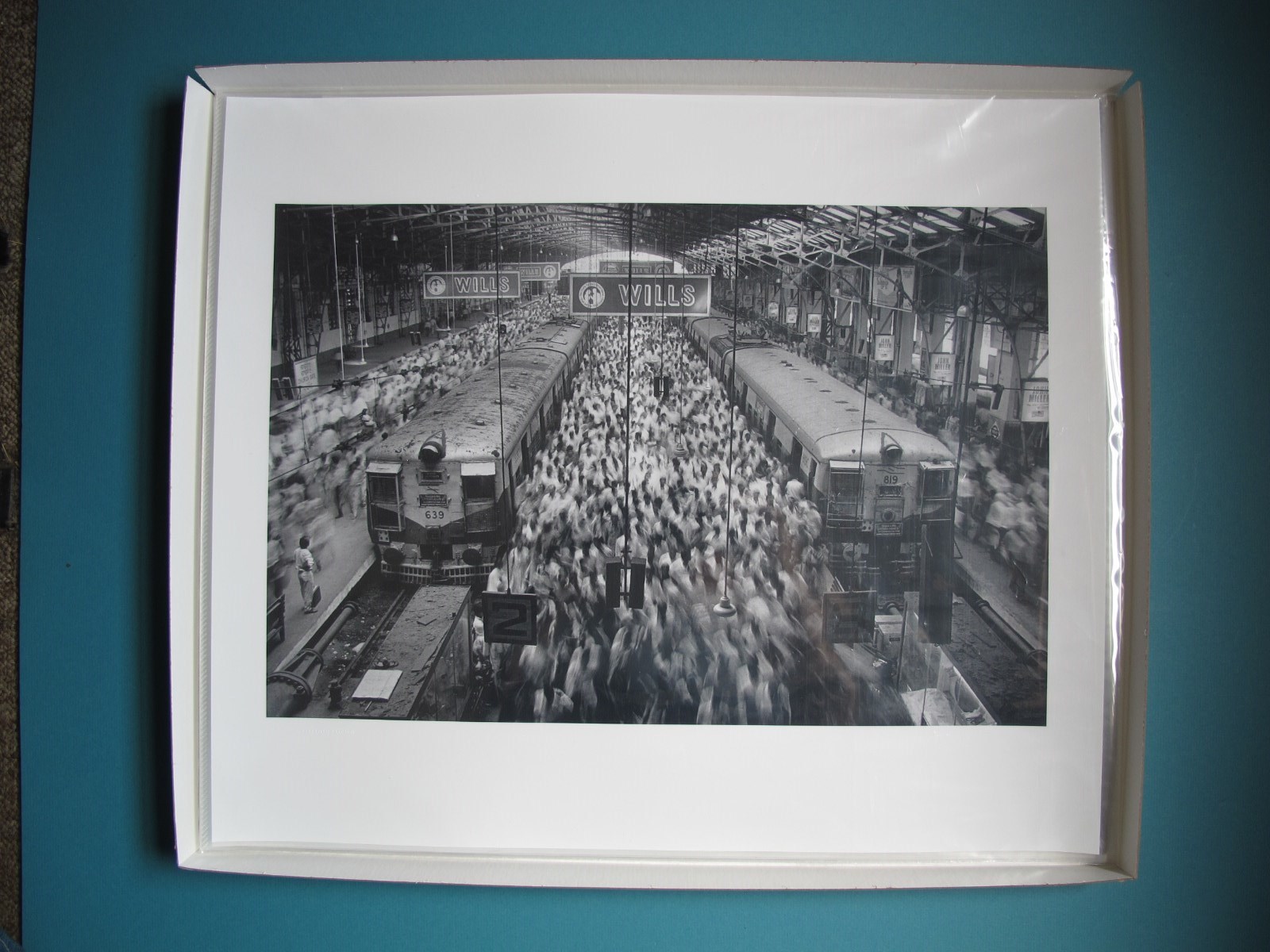 Sebastiao Salgado.(SIGNED).Church Gate Station,India.1995.MINT.