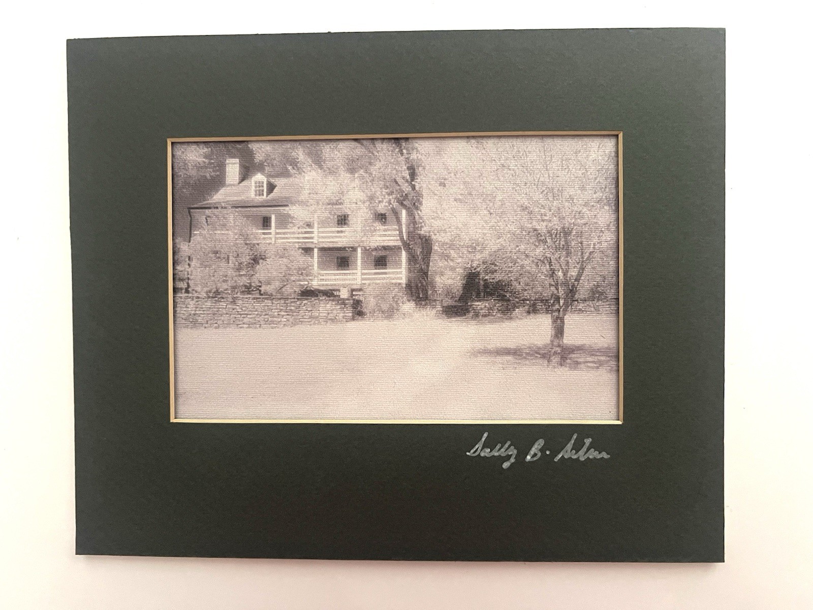 Signed Sally B. Silver 5X7 Photo “Daniel Boone Home” Signed By Photographer