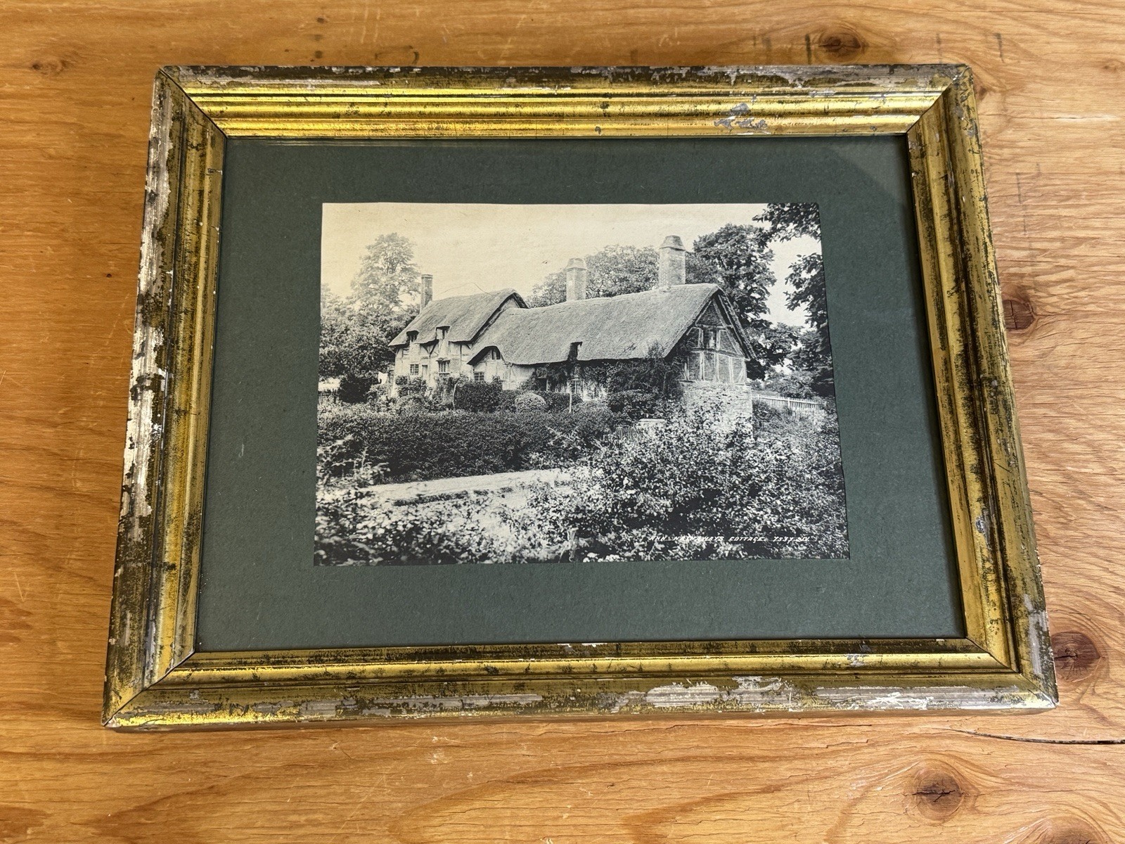 Early 1900’s Framed “Ann Hathaway’s Cottage” William Shakespeare’s wife