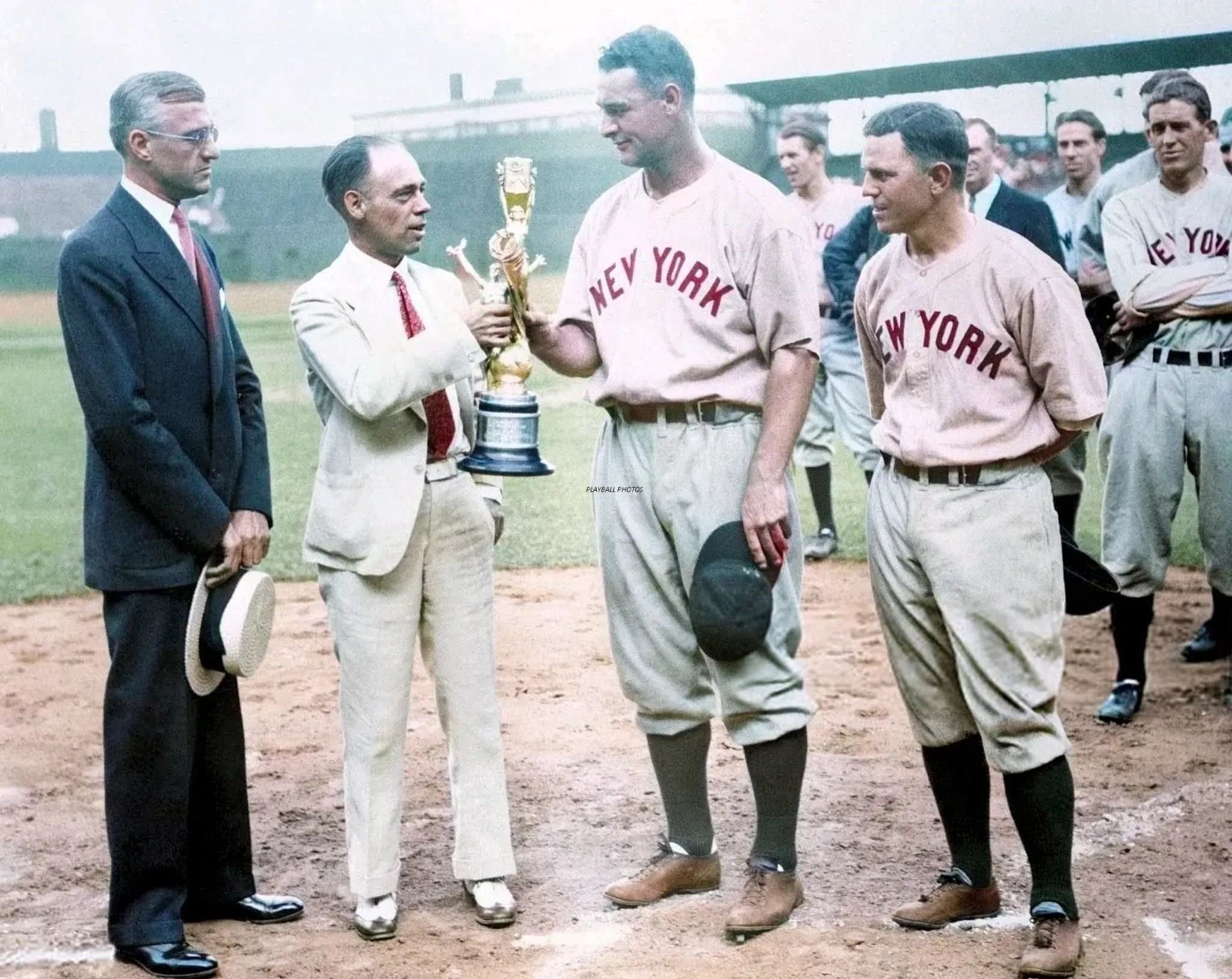 Lou Gehrig & Joe Sewell-color 8×10 Colorized Print-FREE SHIPPING
