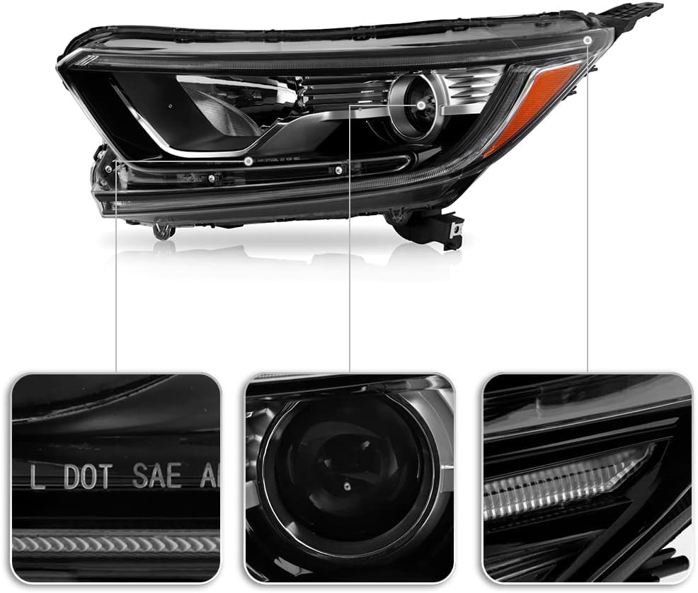 – for [Halogen Model] 2017-2021 Honda CR-V LX|EX|EXL LED DRL & Signal Projector