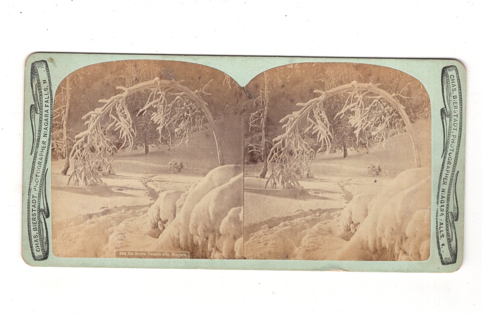 Stereoscopy Ice Grove / Canada side / Niagara