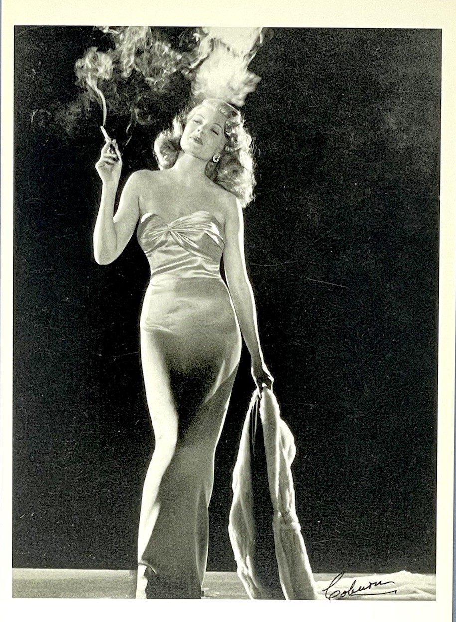 Rita Hayworth Art Print Card Photo By Robert Coburn 1946 Fotofolio 4”x6”
