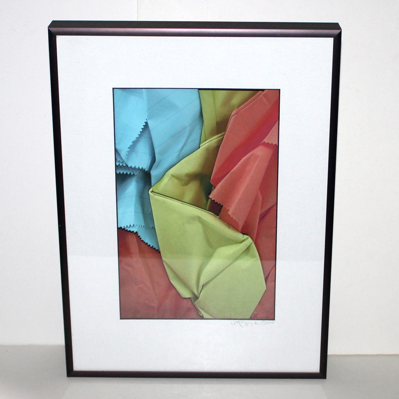 3D Framed Photography Scott Matyjaszek 2006 photo sculpture Signed abstract