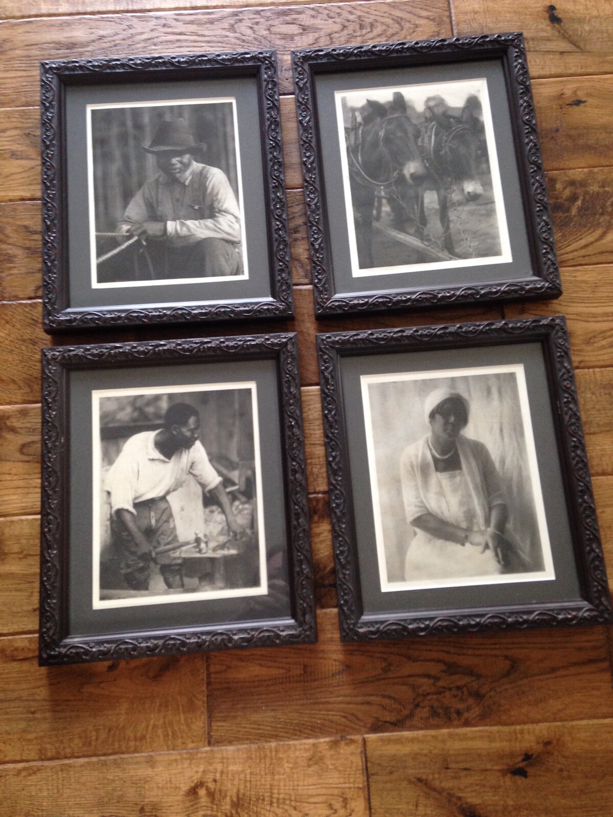 Doris Ulmann Photogravures from Roll Jordan Roll. 80 Pieces Framed. 1933