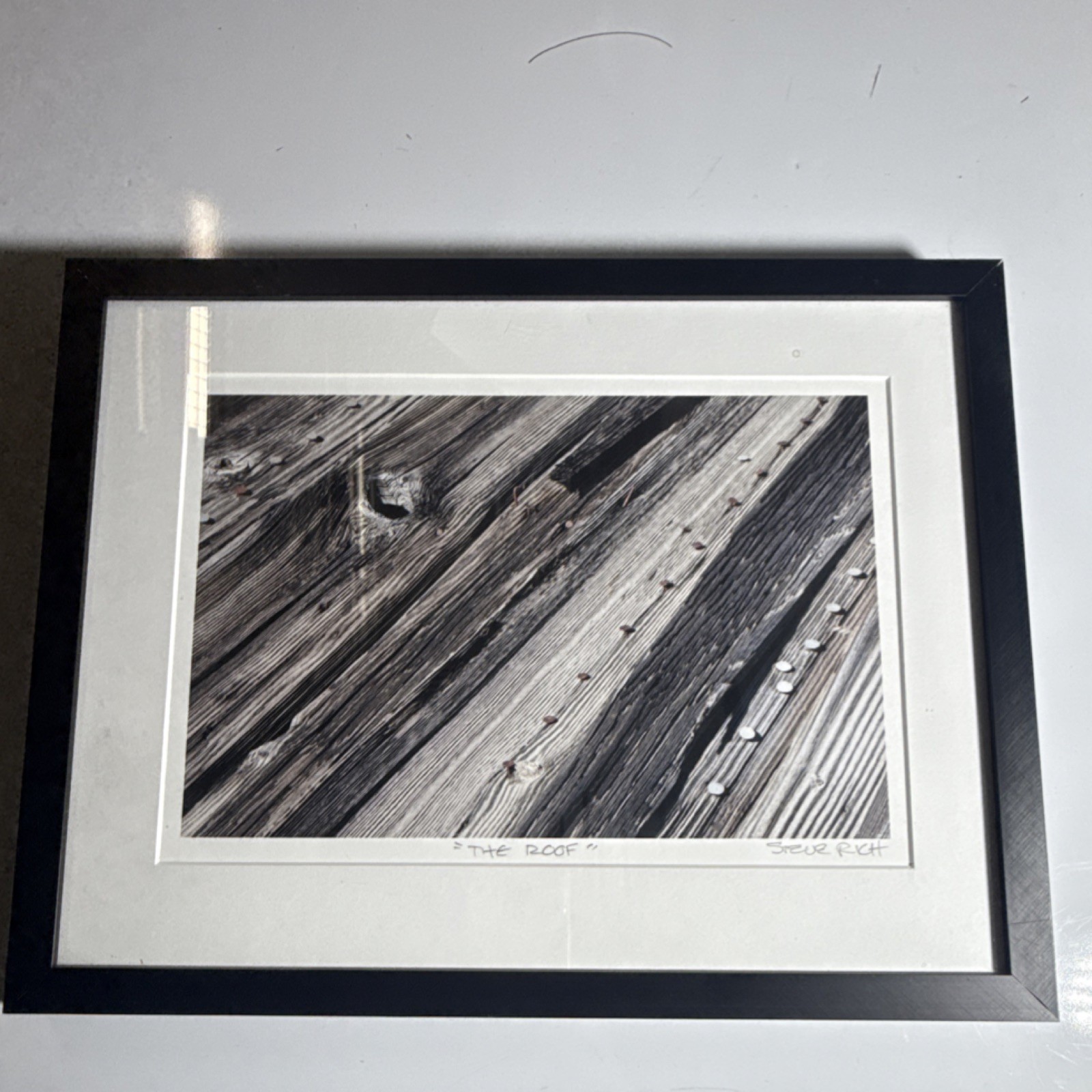 Steve Rich ‘The Roof’ Signed Framed Abstract Color Photograph, Landscape Art