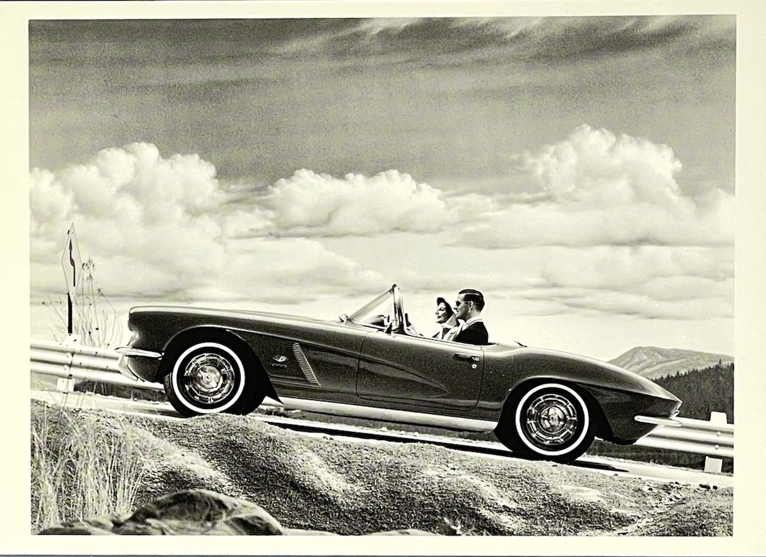 1962 Chevrolet Corvette C1 Fotofolio Art Photo Print Card 4.25”x6” Sports Car