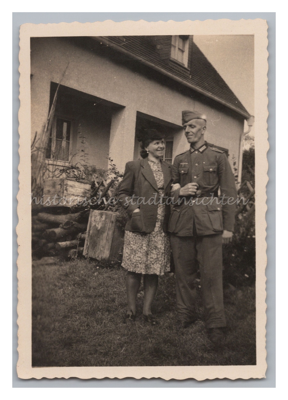 Ausgemergelter Wehrmachtssoldat Sept. 1944 – Zum And. an Kurt & Bertel – Foto