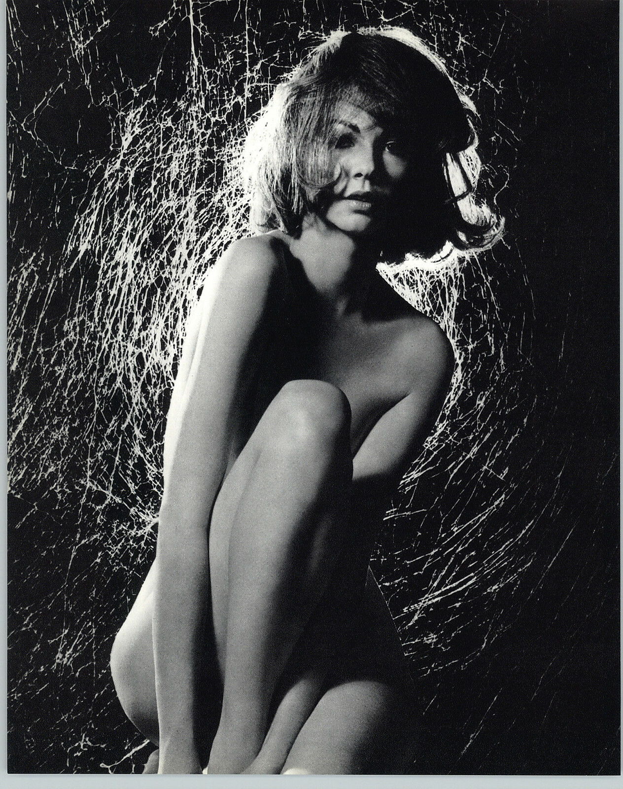 1960s 1966 John Rawlings Web Light Female Nude Model Art Photo Photogravure 16x