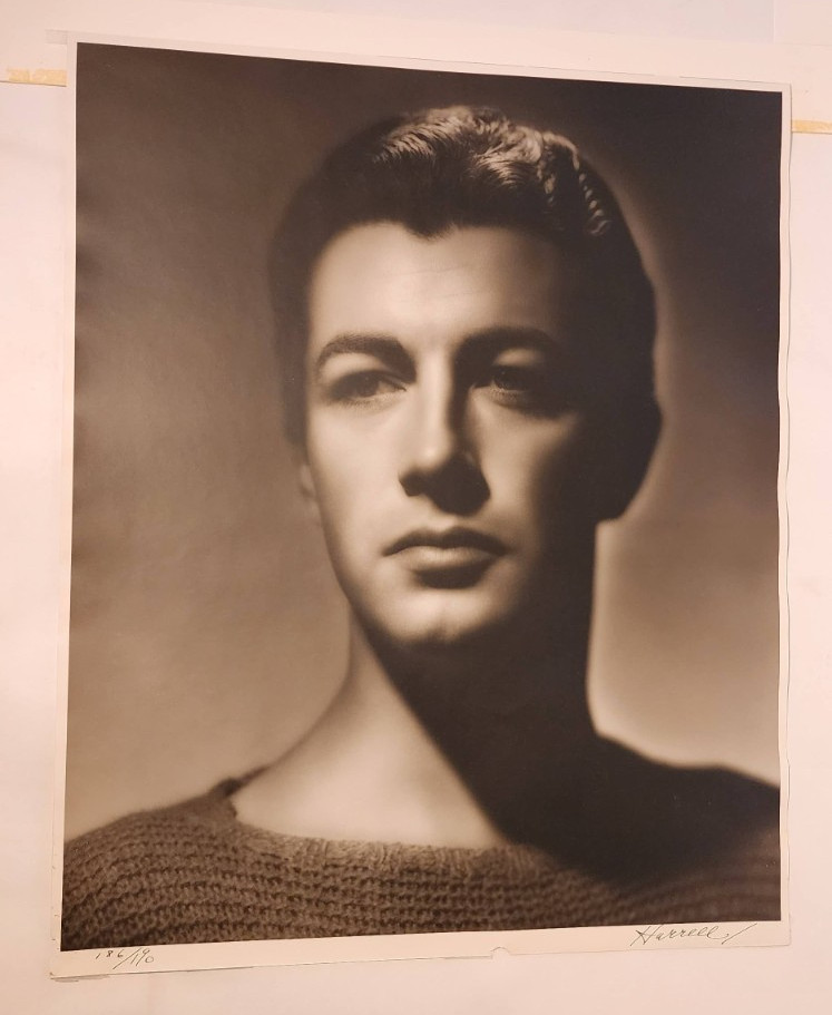 LARGE HURRELL SIGNED 16 X 20 ROBERT TAYLOR PORTRAIT HANDSOME HOLLYWOOD GLAMOUR