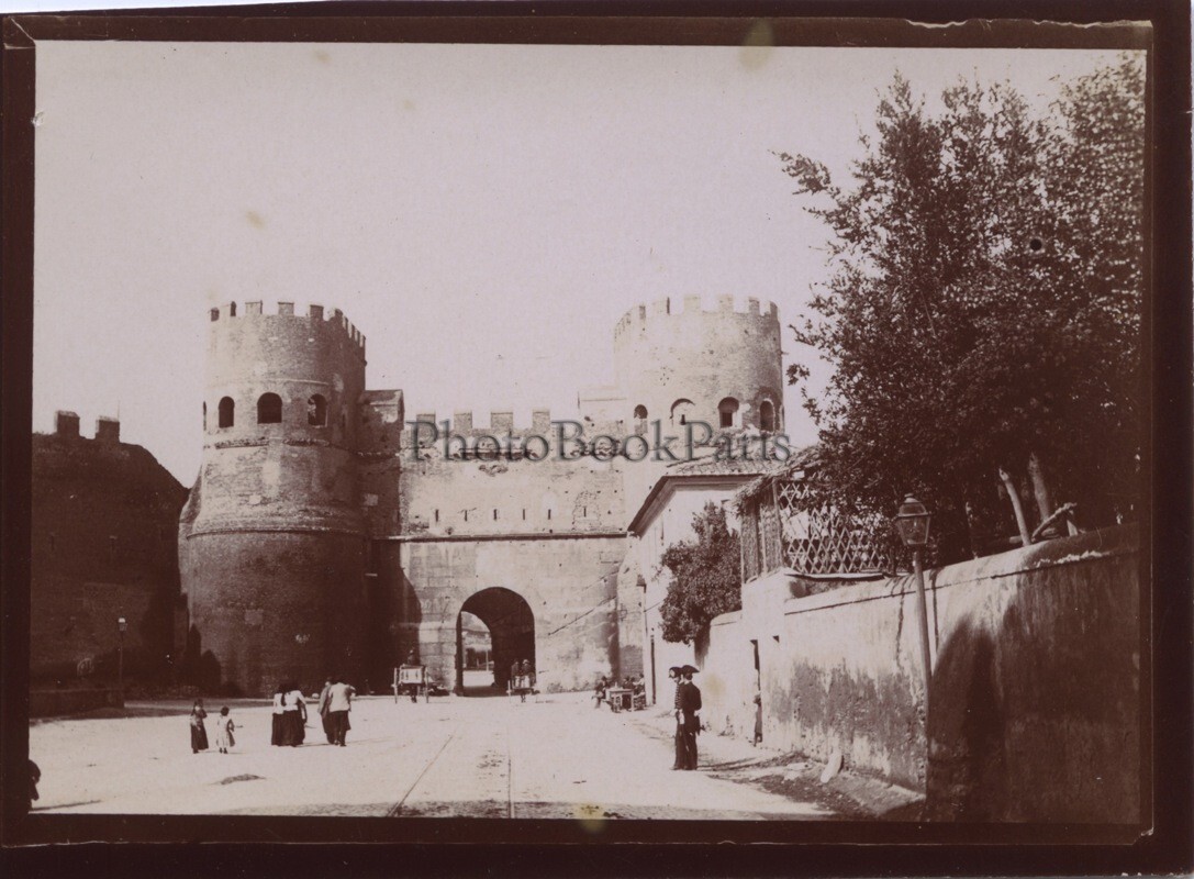 Rome Rome Porta San Paolo Italy Italia Photo Hobbyists Vintage Citrate 1898