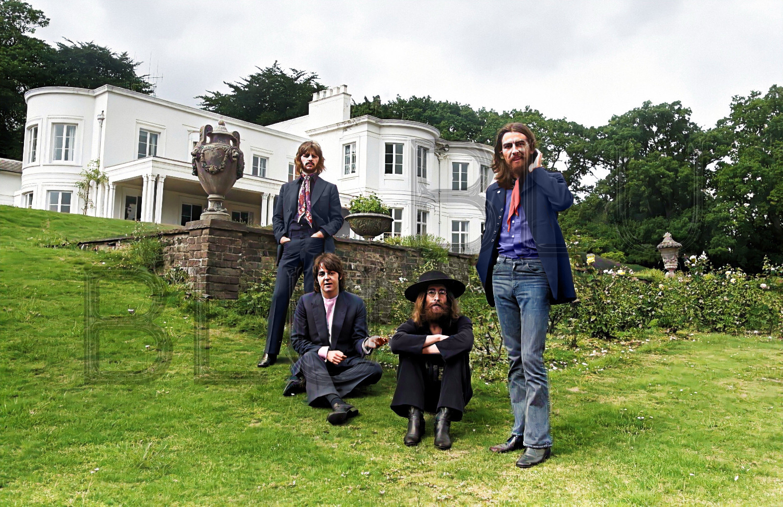 The Beatles photo session at Tittenhurst 13×19″ Photo Print