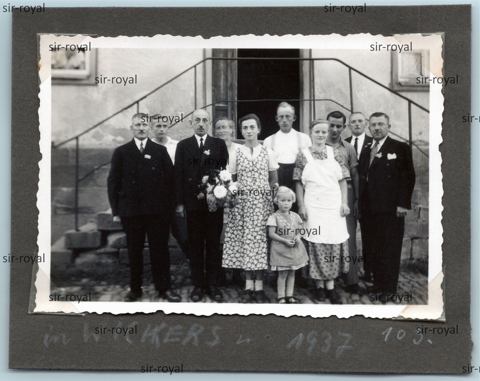 Wickers in the Rhön near Hilders 1937 – Photo 10x8cm