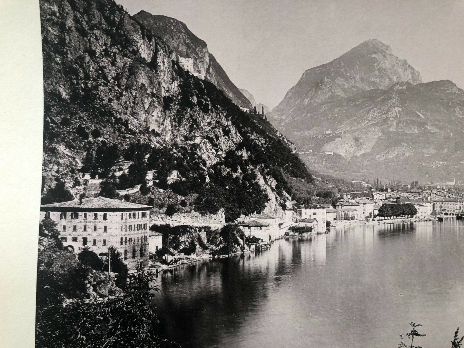 27x21cm large album photo around 1890 Riva on Lake Garda in Italy photo
