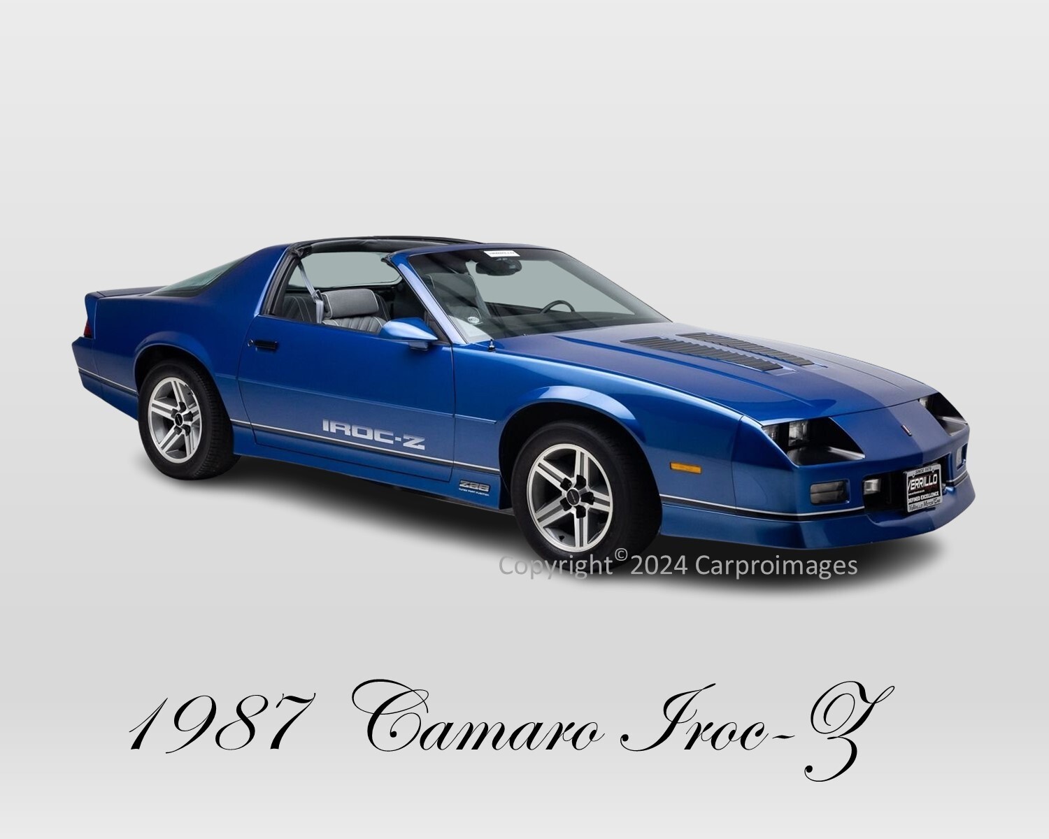 1987 Chevrolet Camaro IROC Z/28 Blue Limited Edition 8″ x 10″ Photo
