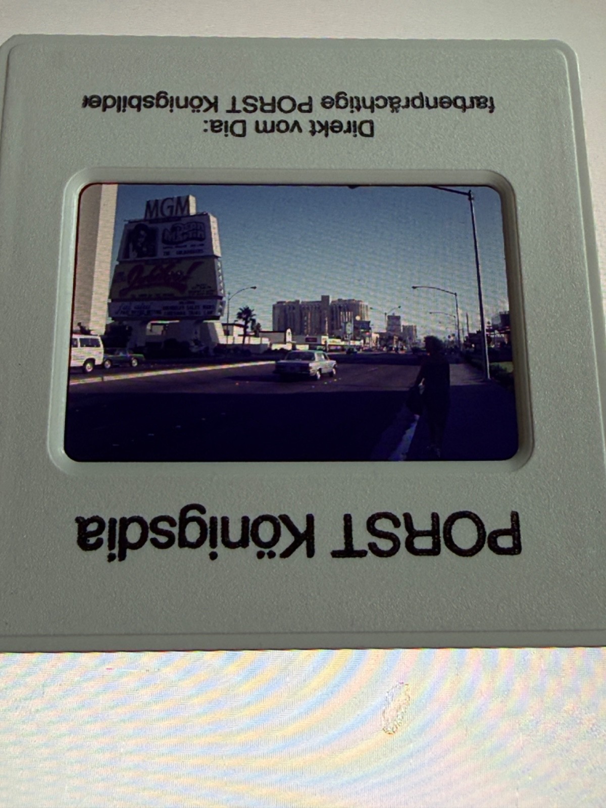 Slide 35mm Slide Las Vegas Strip 1982 MGM Grand Hotels Dean Martin Show Jubilee