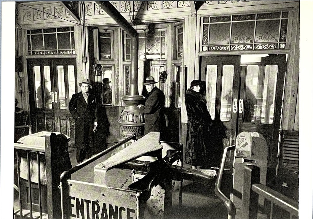 El Station Interior NYC 1936 Art Print Card Photo By Berenice Abbott 4”x6”