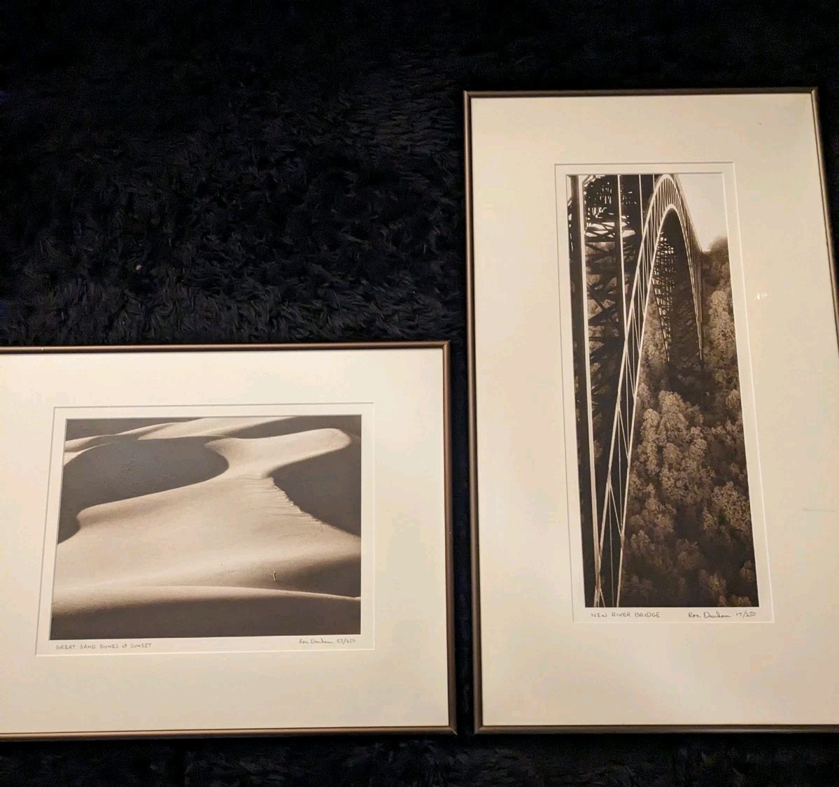Ron Durham Art Photograph “Great Sand Dunes & New River Bridge” Signed Framed