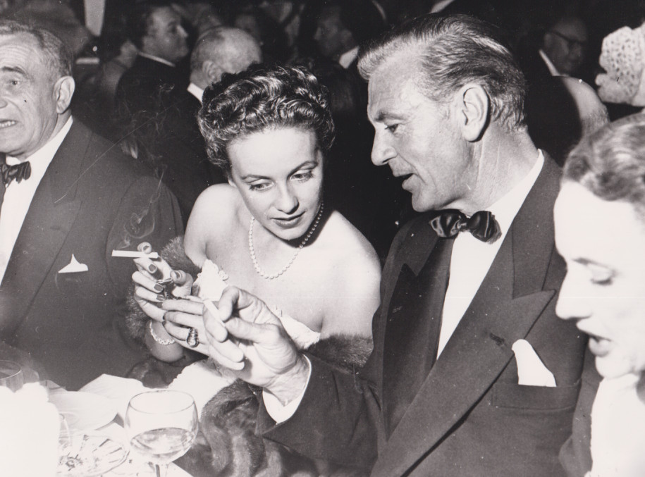 Gary Cooper Giselle Pascal Charles Vanel Original Photograph 24×18
