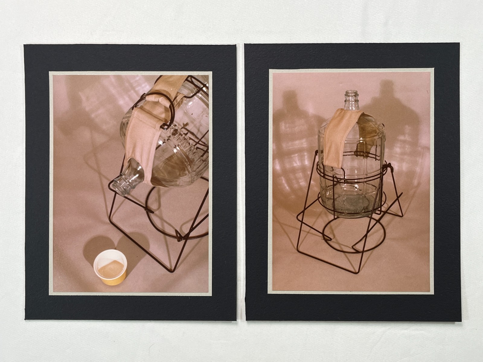 Vintage Amateur Color PHOTO ART Set – Glass Carboy with Stand & Cup – Mounted