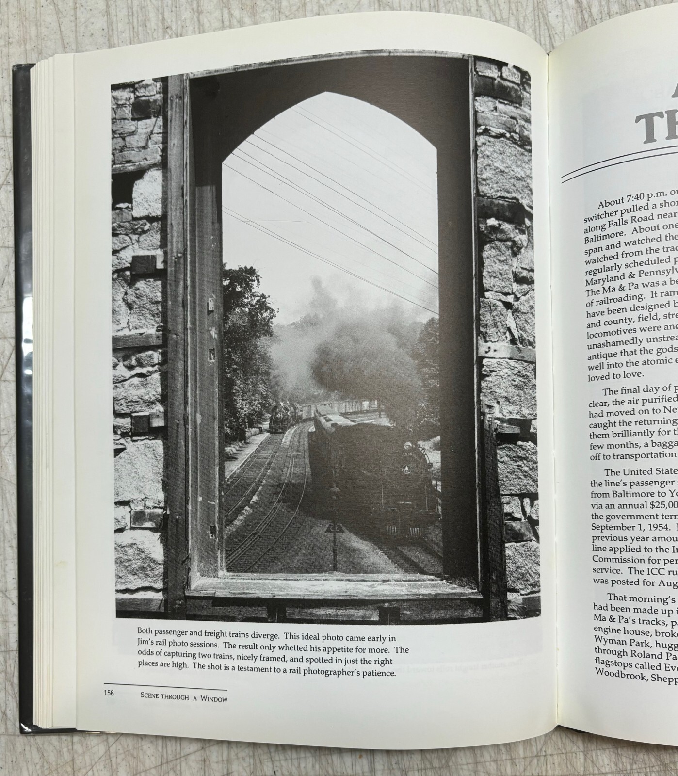 Original JAMES P GALLAGHER ‘The Parting’ TRAINS B&O Railroad Gelatin PHOTOGRAPH