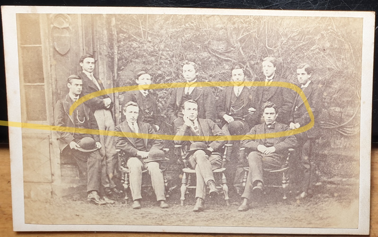 Group Boys Students School? c. 1860s CDV A. Gosney Sherborne England