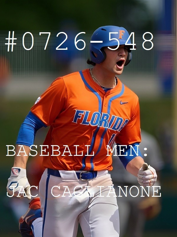 MALE PORTRAIT #0726-508- athletes -baseball men- caglianone – free shipping/usa