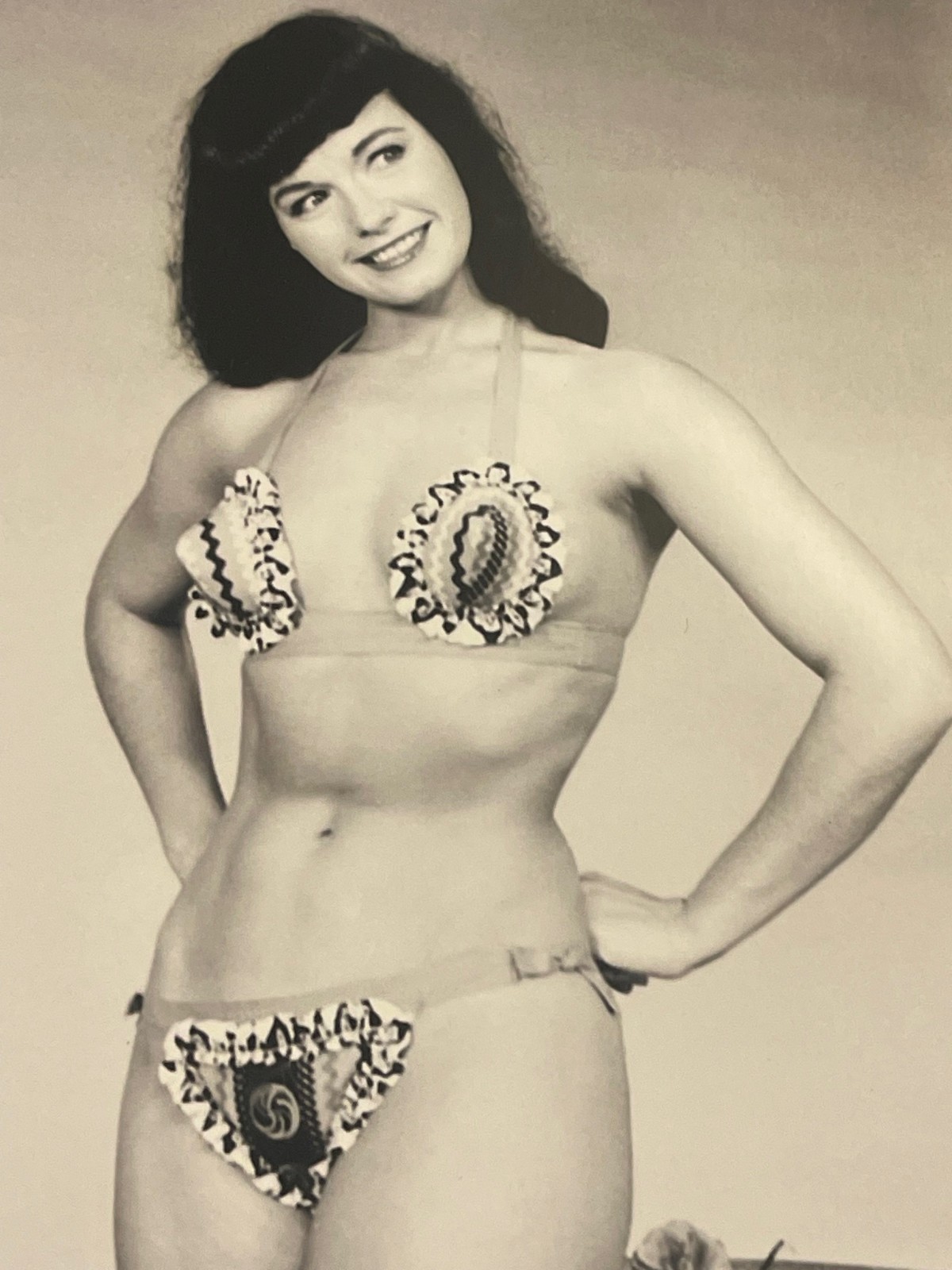 Large Photo Curiosa Pin-Up Printing Later Bettie Page Erotica Bdsm Fetish