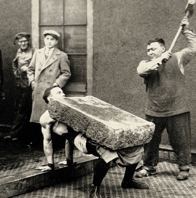 Greek Strongman Gust Lessis, 1926 – Fotofolio Art Photo Print Card 4.25”x6”